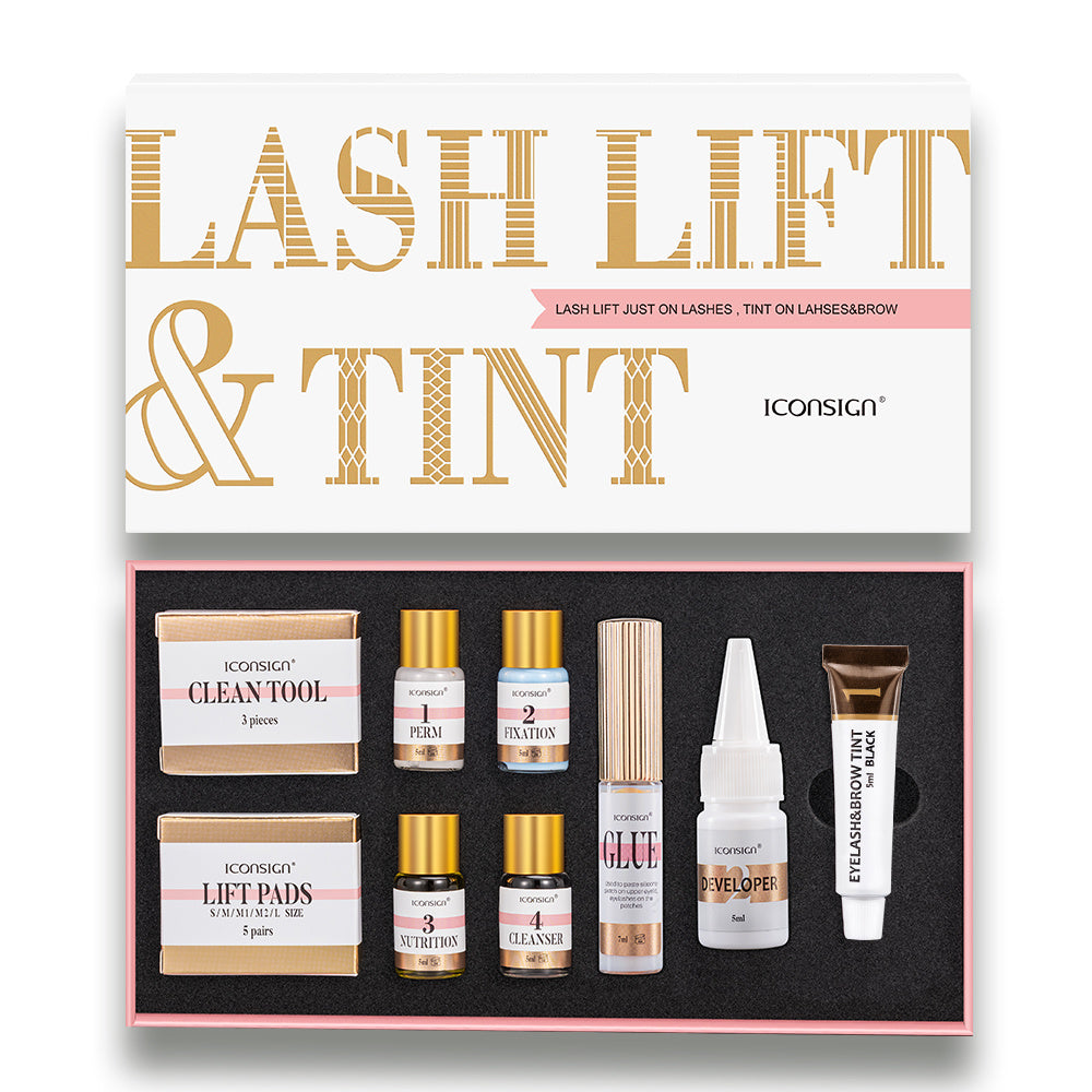 ICONSIGN Lash Lift Eyelash Eyebrow Dye Tint Kit Lashes Perm Set Brow Lamination Makeup Tools ICONSIGN Lash Lift Eyelash Eyebrow Dye Tint Kit Lashes Perm Set Brow Lamination Makeup Tools